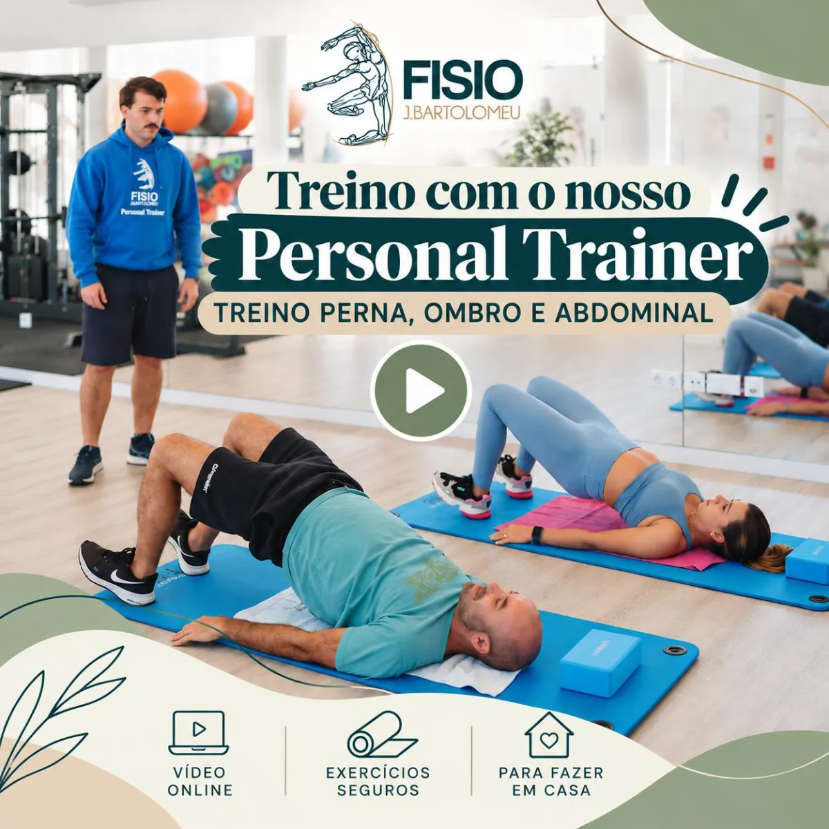 Treino Perna, Ombro e Abdominal